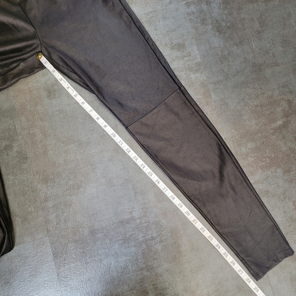 Trouvé Faux Leather Classic Black Caviar Pull On Leggings, Women's Size Small - Picture 11 of 12